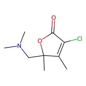 2(5H)-Furanone, 3-chloro-5-((dimethylamino)methyl)-4,5-dimethyl- structure