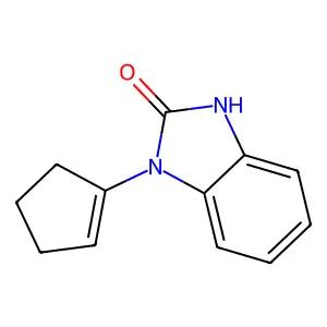 3-(cyclopenten-1-yl)-1H-benzimidazol-2-one structure