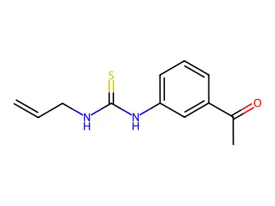 1-(3-Acetylphenyl)-3-allyl-2-thiourea structure