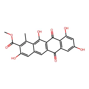 Tetracenomycin D3 methylester structure
