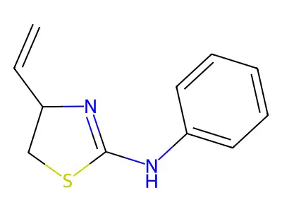 N-(4-乙烯基-1,3-噻唑烷-2-亚基)苯胺 structure