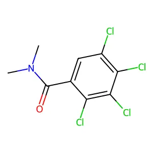 2,3,4,5-tetrachloro-N,N-dimethylbenzamide structure