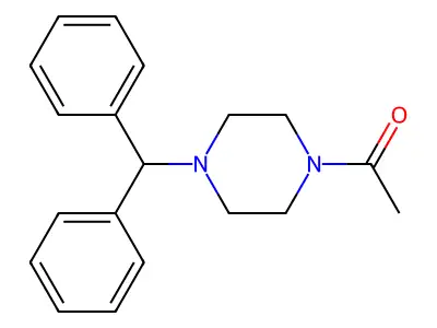 1-(4-Benzhydrylpiperazin-1-yl)ethanone structure