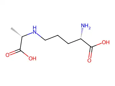 N(5)-(1-Carboxyethyl)ornithine structure