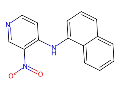 4-Pyridinamine, N-1-naphthalenyl-3-nitro- structure