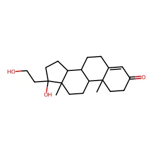 17,20-Dihydroxy-4-pregnen-3-one structure