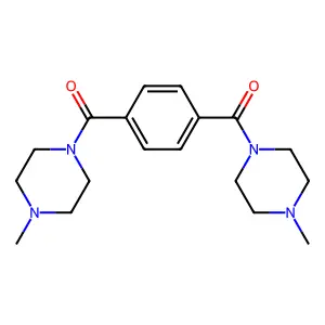 (4-Methylpiperazino){4-[(4-methylpiperazino)carbonyl]phenyl}methanone structure