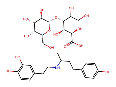 多巴酚丁胺乳糖醛酸盐 structure