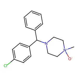 1-(p-Chloro-alpha-phenylbenzyl)-4-methylpiperazine 4-oxide structure