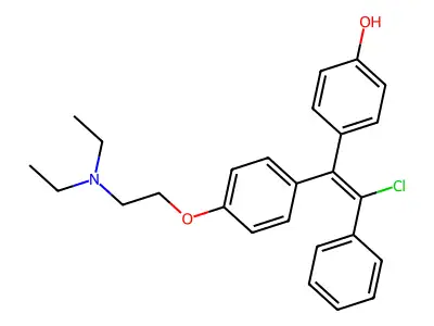 4-Hydroxyclomiphene structure