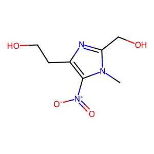 1H-Imidazole-4-ethanol, 2-(hydroxymethyl)-1-methyl-5-nitro- structure