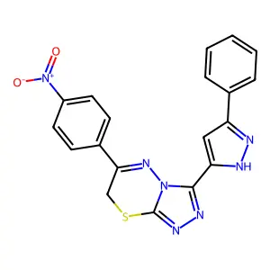 C19H13N7O2S structure