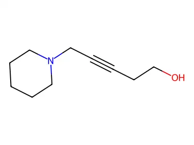 5-(Piperidin-1-yl)pent-3-yn-1-ol structure