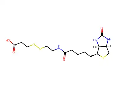 3-[2-N-(Biotinyl)aminoethyldithio]propanoic Acid structure