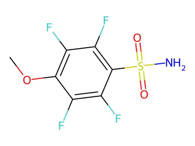 2,3,5,6-Tetrafluoro-4-methoxybenzenesulfonamide structure