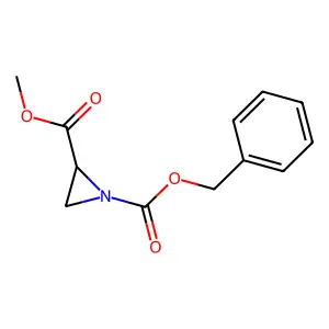 1-benzyl 2-methyl (2S)-aziridine-1,2-dicarboxylate structure