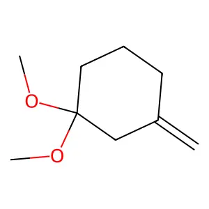 Cyclohexane, 1,1-dimethoxy-3-methylene- structure