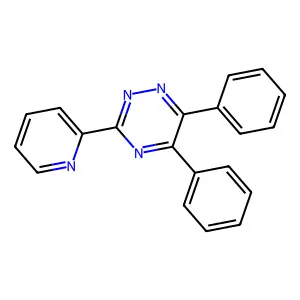 3-(2-Pyridyl)-5,6-diphenyl-1,2,4-triazine structure