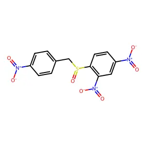 2,4-Dinitro-1-[(4-nitrophenyl)methylsulfinyl]benzene structure