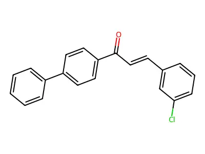 3-(3-Chlorophenyl)-1-(4-phenylphenyl)prop-2-en-1-one structure