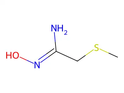 N'-hydroxy-2-methylsulfanylethanimidamide structure