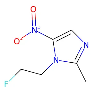 1-(2-(18F)fluoroethyl)-2-methyl-5-nitroimidazole structure