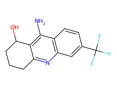 9-Imino-6-(trifluoromethyl)-1,2,3,4,9,10-hexahydroacridin-1-ol structure