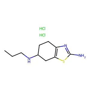 普拉克索二盐酸盐无水物 structure