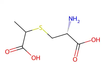S-(1-carboxyethyl)cysteine structure