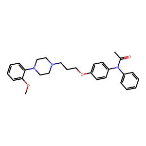 Acetamide, N-(4-(3-(4-(2-methoxyphenyl)-1-piperazinyl)propoxy)phenyl)-N-phenyl- structure