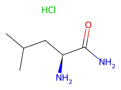 (S)-2-Amino-4-methylvaleramide monohydrochloride structure