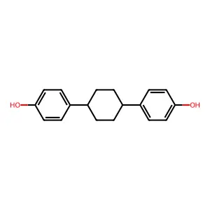 4,4'-(Cyclohexane-1,4-diyl)diphenol structure