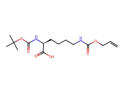 (Tert-Butoxy)Carbonyl Lys(Alloc)-OH structure