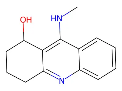 1-Acridinol, 1,2,3,4-tetrahydro-9-(methylamino)- structure