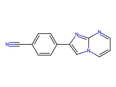 4-Imidazo[1,2-a]pyrimidin-2-ylbenzonitrile structure