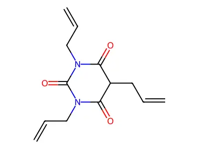 1,3,5-Tri(prop-2-en-1-yl)-1,3-diazinane-2,4,6-trione structure