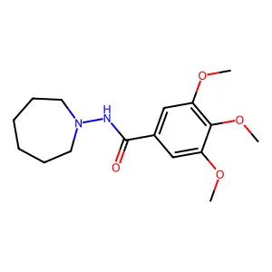 Benzamide, N-(hexahydro-1H-azepin-1-yl)-3,4,5-trimethoxy- structure