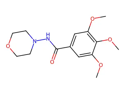 Benzamide, 3,4,5-trimethoxy-N-4-morpholinyl- structure