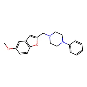 Piperazine, 1-((5-methoxy-2-benzofuranyl)methyl)-4-phenyl- structure
