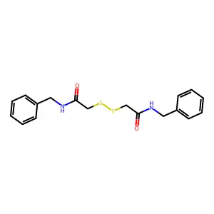 Acetamide, 2,2'-dithiobis[N-(phenylmethyl)- structure