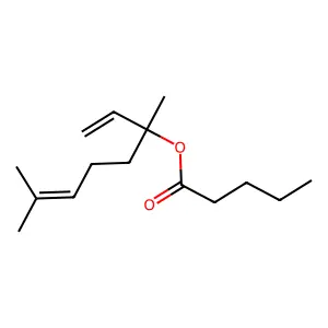 戊酸芳樟酯 structure