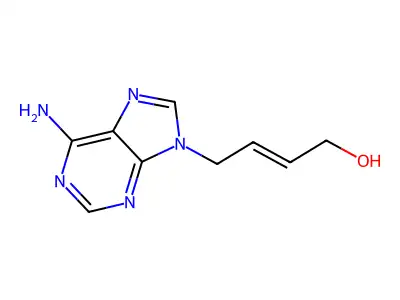 2-Buten-1-ol,4-(6-amino-9H-purin-9-yl)-, (2E)- structure