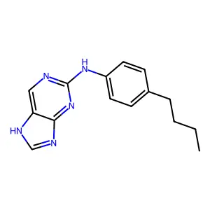 9H-Purine, 2-((4-butylphenyl)amino)- structure