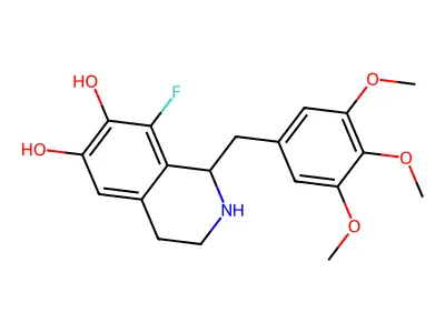 8-Fluorotrimetoquinol structure