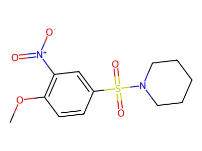 1-(4-Methoxy-3-nitrobenzenesulfonyl)piperidine structure