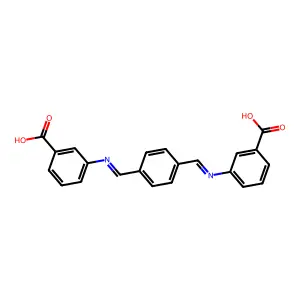 N,N'-Terephthalylidenebis(3-carboxyaniline) structure