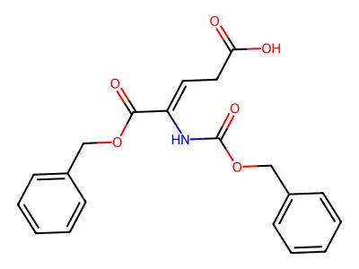 (Z)-5-(benzyloxy)-4-(((benzyloxy)carbonyl)amino)-5-oxopent-3-enoic acid structure