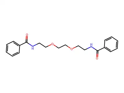 N-(2-(2-(2-(Benzoylamino)ethoxy)ethoxy)ethyl)benzamide structure