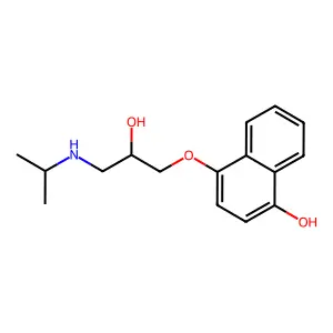 (+-)-4-Hydroxypropranolol structure