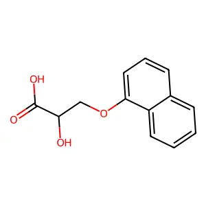 萘氧基乳酸 structure
